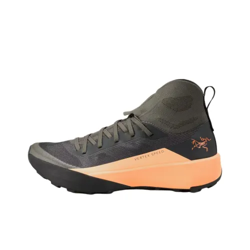 Arcteryx Vertex Беговые кроссовки MID Топ Зеленый желтый Женские