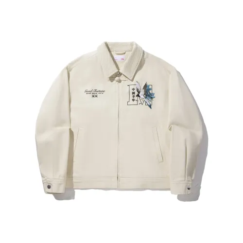 LINING x MEDM Куртки и Пальто Мужской Бумага Сюань Белый