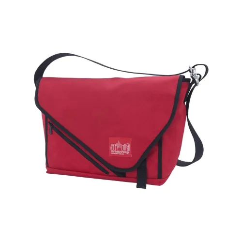 Manhattan Portage Нейлоновая сумка для доставки сумка через плечо среднего размера унисекс красная и черная