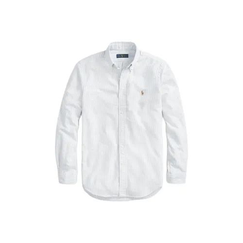 Polo Ralph Lauren Рубашка Мужская Синяя Белая