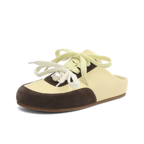 Rosa Bianca Резиновая подошва пэчворк из кожи устойчивая к истиранию домашние тапочки женские