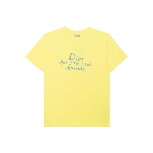DIOR Желтые Мужские T-рубашки