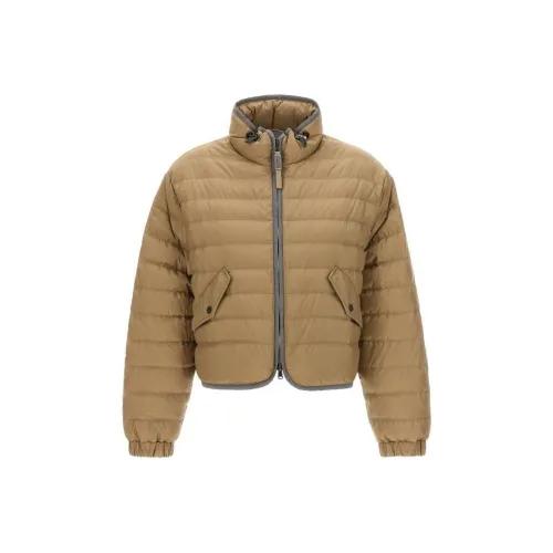 Brunello Cucinelli Светло-янтарные Женские Пуховики