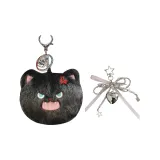 Черный - Чехол для наушников + Бусина Единорог (Случайный цвет)