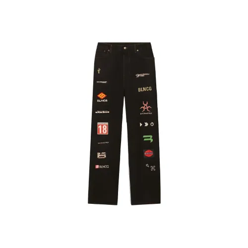 Balenciaga Джинсы Свободного кроя Унисекс Черные