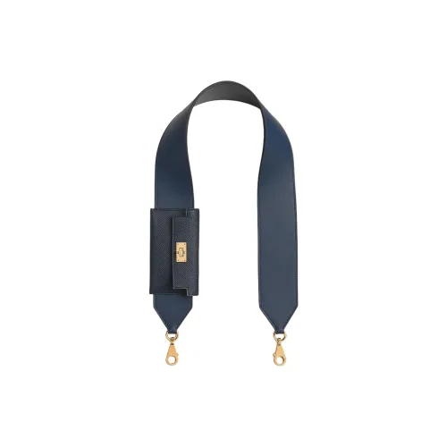 HERMES Kelly Pocket Swift Кожа с Epsom Телячья кожа Сумка Ремень Женские Морской синий Индиго