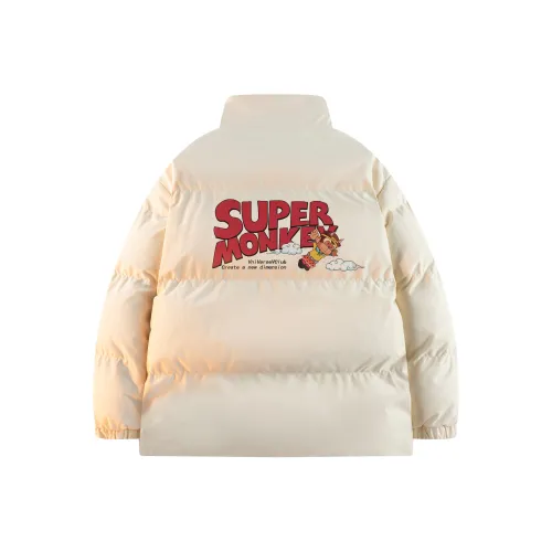 VniVerseVClub Хлопковый пуховик унисекс белый