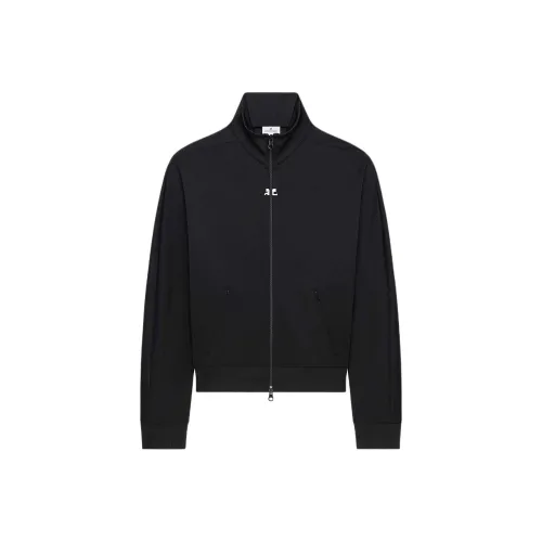 COURREGES SS25 Трексовый костюм BOMBER Куртка Куртки & Пальто Мужской Черный/Черный