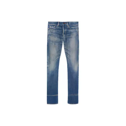 SAINT LAURENT Blue Men's Jeans SAINT LAURENT Синий Мужские Джинсы