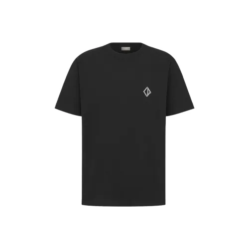 DIOR FW25 Осенняя Мужская Коллекция Одежды T-Рубашка Мужская Черная