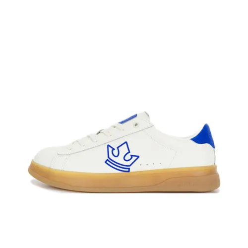 SUPRA Slip-resistant Abrasion-resistant Low-top Skateboard Shoes Unisex White Blue SUPRA Противоскользящие Износостойкие Низкие Кроссовки для Скейтбординга Унисекс Белый Синий