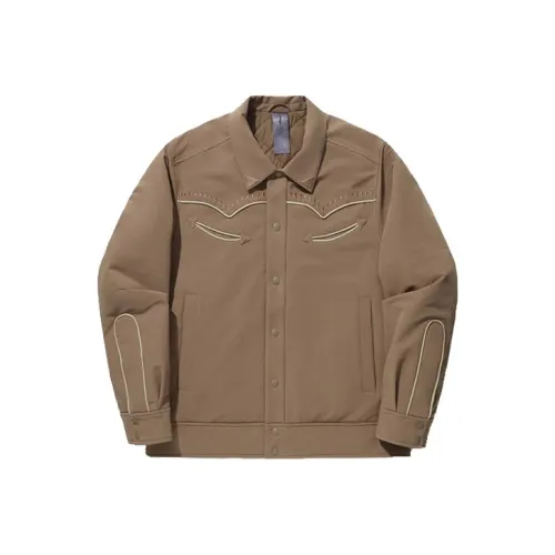 Лайнер x Bruce Lee Совместный модель Пуховик Мужской Терракотовый Коричневый