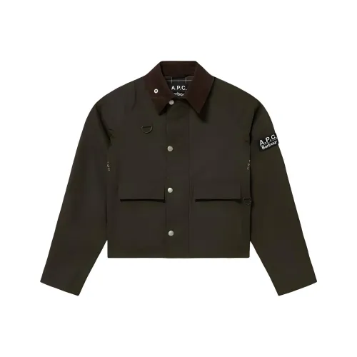 A.P.C Barbour Коллаборация Шалфейно-зеленый Унисекс Куртки