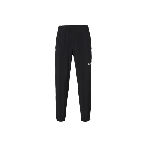 Nike Черные Мужские Вязаные Тренировочные Штаны