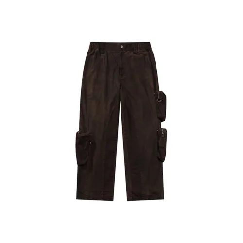 3 Oing Повседневные брюки Унисекс Кофе