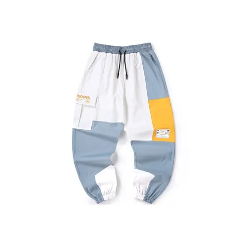 XXGOGO Штаны с манжетами Тренировочные штаны Унисекс Белый Синий