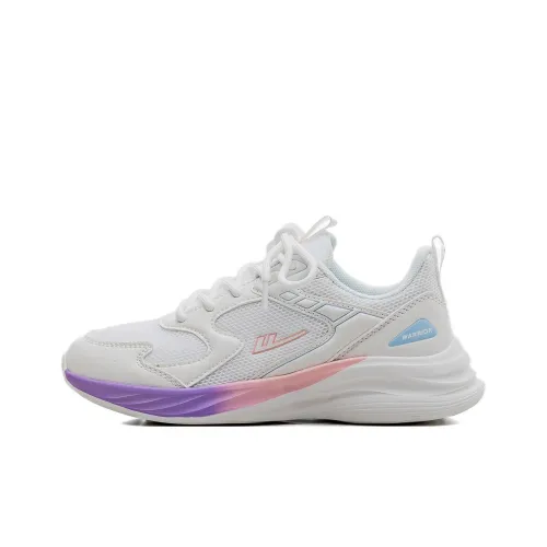 Warrior противоскользящая и износостойкая визуально увеличивает рост низкий топ повседневная обувь женская белая фиолетовая синяя