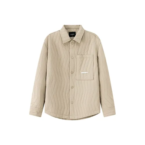 CAISEDI Куртки и Пальто Мужской Абрикос