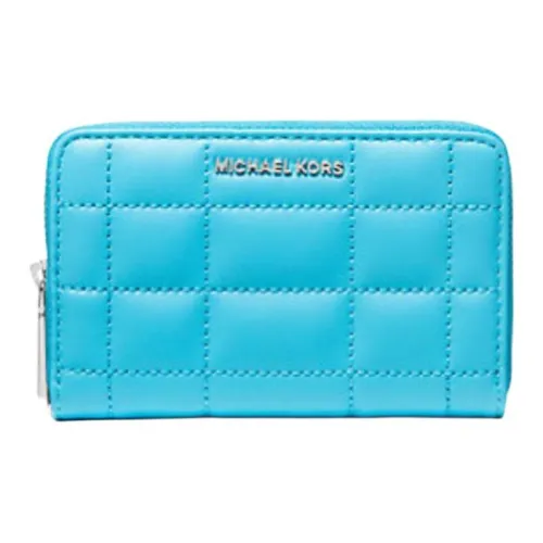 MICHAEL KORS Кожа Кошелек Маленький Женский Santorini Синий