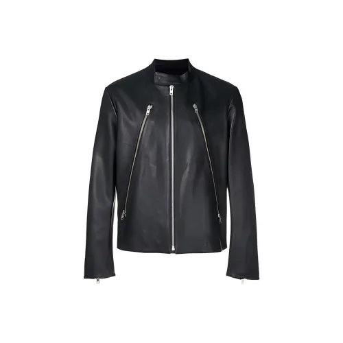 Maison Margiela Черные Мужские Кожаные Куртки