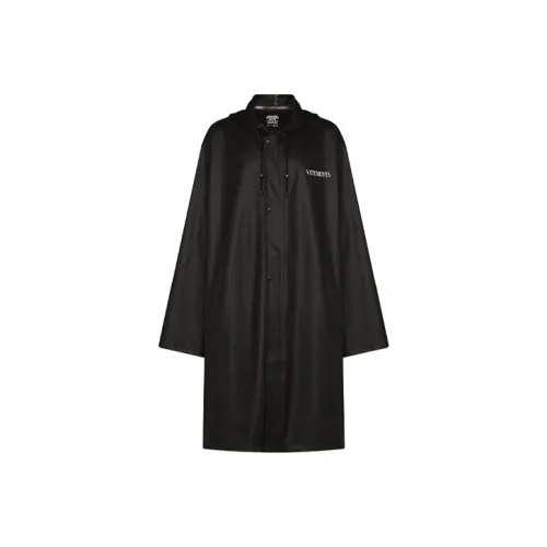 Vetements Черный Мужской Тренч