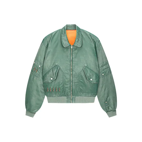 RESERFF Куртки Пальто Унисекс Винтаж Зеленый