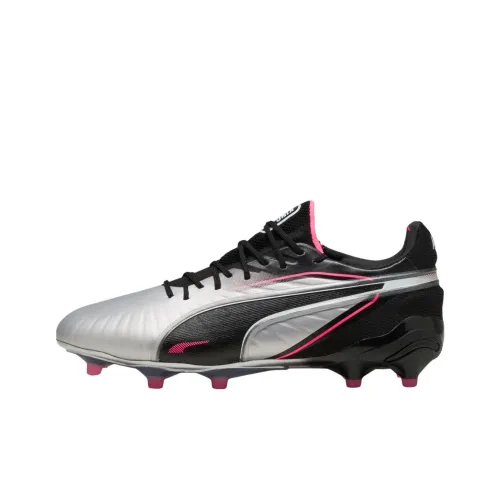 PUMA King Ultimate Аbrasion Resistant Футбольные бутсы Унисекс Серебристо-черные