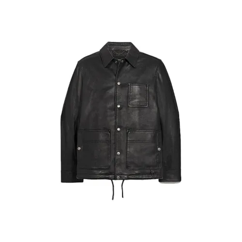 COACH Черные Мужские Кожаные Куртки