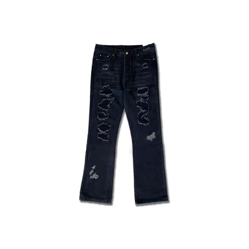 M26D SS21 Расклешенные штаны Джинсы Унисекс Черный