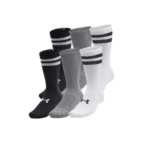 Under Armour Смешанный цвет, 6 пар, унисекс, носки MID до икры