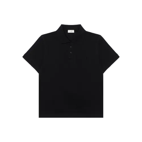 SAINT LAURENT Мужская черная поло