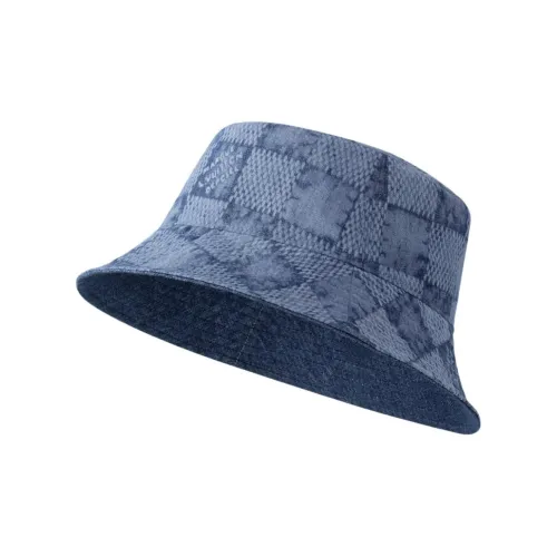 LOUIS VUITTON Мужские хлопковые панамы синие