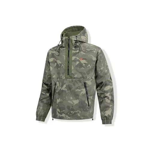 SWISS MILITARY Куртки и Пальто Унисекс Армейский Камуфляж Зеленый