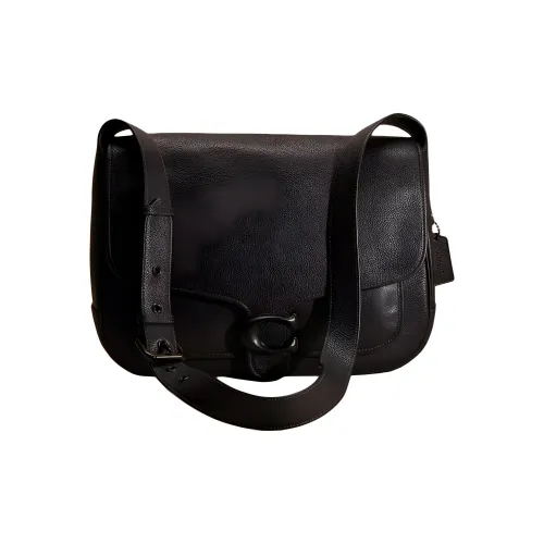 COACH Tabby Полированная Галька Кожа с Утонченным Телячьим Кожей Курьерская Сумка Сумка через плечо Сумка на плечо Женская Черная