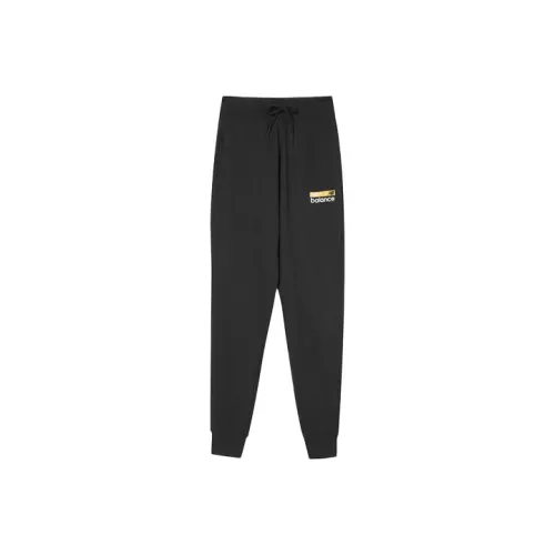 New Balance совместные Спортивные брюки Черные Мужские Вязаные Тренировочные штаны