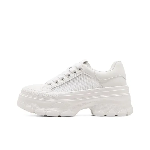 C°BANNER Поддержка Низкий Топ Повседневный Женский Белый