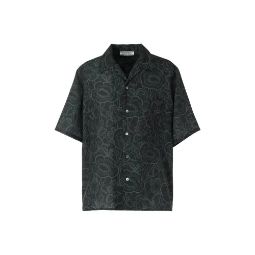 Onitsuka Tiger Printed Рубашка Мужская Черная Экрю