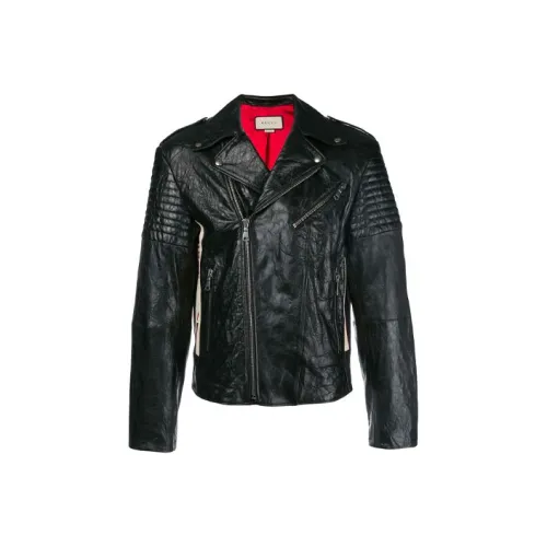 GUCCI Мужские черные кожаные куртки