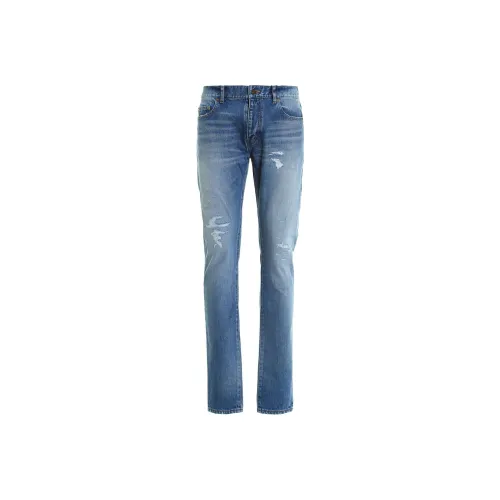 SAINT LAURENT Blue Men's Jeans SAINT LAURENT Синий Мужские Джинсы