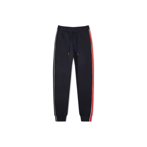 THOM BROWNE Blue Men's Knitted Training Pants THOM BROWNE Синий Мужские Вязаные Спортивные Штаны