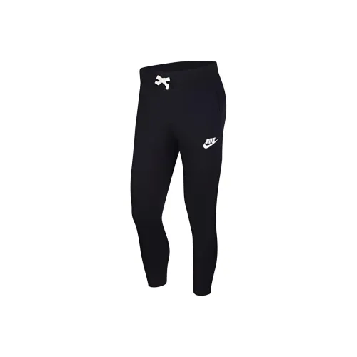 Nike Черные Мужские Вязаные Тренировочные Штаны