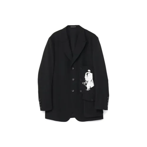 Yohji Yamamoto Черные Мужские Куртки