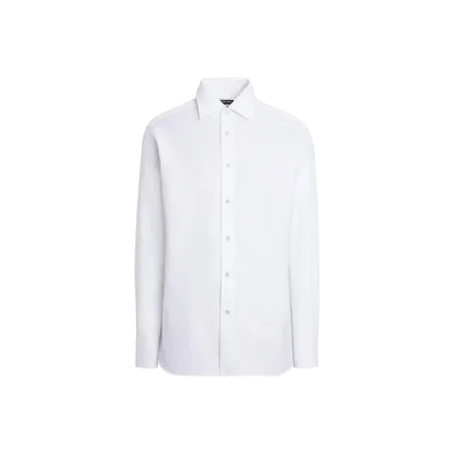 Ermenegildo Zegna Белые Мужские Рубашки