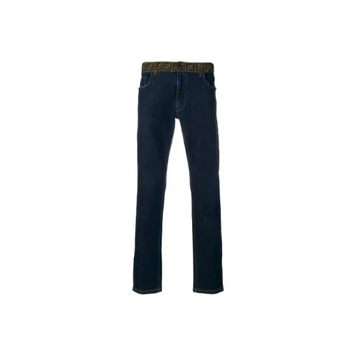 FENDI Blue Men's Jeans FENDI Синий Мужские Джинсы