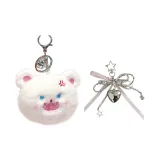 Белый - Чехол для наушников + Бусина Единорог (Случайный цвет)