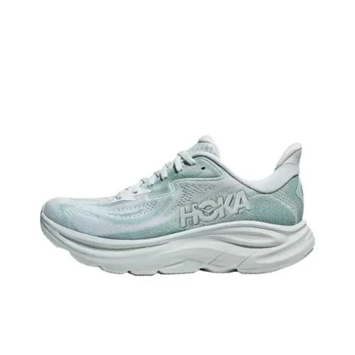 HOKA ONE ONE CLIFTON 10 Low Топ Беговые кроссовки Женские Серый