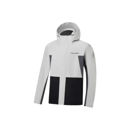 XTEP Ветрозащитная ветровка Мужская Кремовый Серый Белка Серый Джет Черный