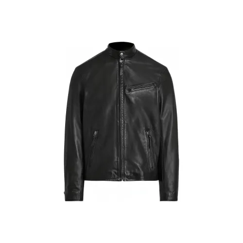Polo Ralph Lauren Черные Мужские Кожаные Куртки
