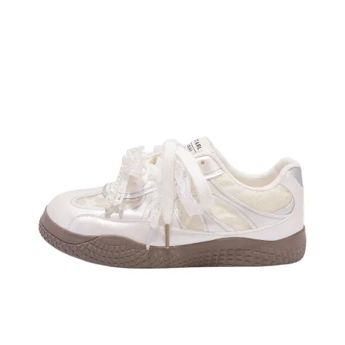 SNXR Нескользящие Легкие Низкие Кроссовки для Скейтбординга Женские Бежевые