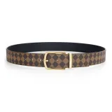 Золотая пряжка, коричневый ремешок